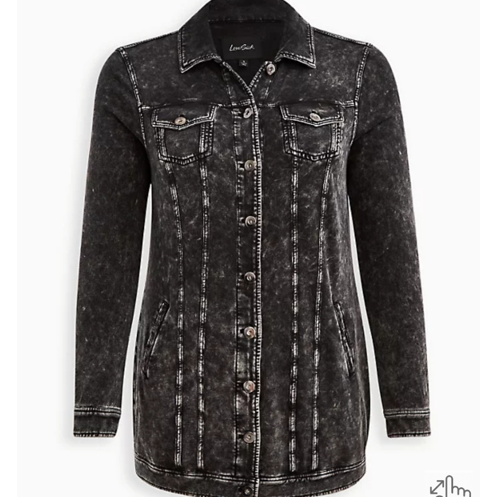 Torrid Plus‎ Size Trucker Everyday Fleece Jacket Size 2X